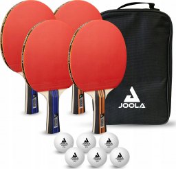 Joola ZESTAW DO TENISA STOŁOWEGO JOOLA FAMILY 4 RAKIETKI COMPETITION 6 PIŁECZEK ADVANCED