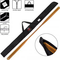 John Paddle Wiosło Grenlandzkie John Paddle Cedrowe Proste z Pokrowcem 85 mm 220 cm