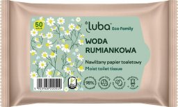 Luba Eco Family* nawilżany papier toaletowy z Wodą Rumiankową 50szt.