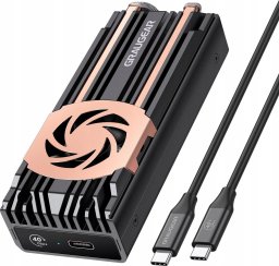 Obudowa Graugear Graugear Externes USB 4.0-Aluminiumgehäuse mit Lüfter