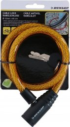 Dunlop Dunlop - Zapięcie do roweru spiralne na klucz 65 cm (pomarańczowy)