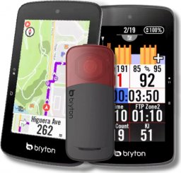 Nawigacja GPS Bryton [Zestaw] LICZNIK ROWEROWY GPS BRYTON RIDER S800T SPD+CAD+HRM + Radar rowerowy Bryton GARDIA R300L
