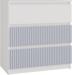 Topeshop Komoda z szufladami, Malwa, 70x40x75 cm, biały, niebieski