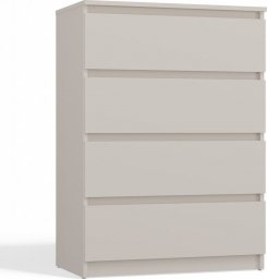Topeshop Komoda z 4 szufladami, Malwa, 70x40x97 cm, kaszmir