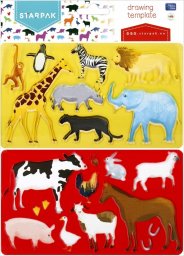 Starpak SZABLON ANIMALS 225X130 2SZT STK PBH 12/144