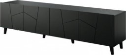 Cama Meble Szafka RTV ETNA 200x42x52 czarny mat