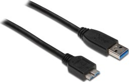 Kabel USB Alcasa USB-A - micro-B 2 m Czarny (2710-MB02)