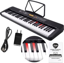 V-Tone VK 200-61L keyboard klawisze organy dla dzieci do nauki gry LED