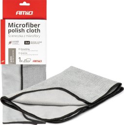 AMiO Mikrofibra ściereczka do polerowania samochodu 30x40 cm 230g amio-03975