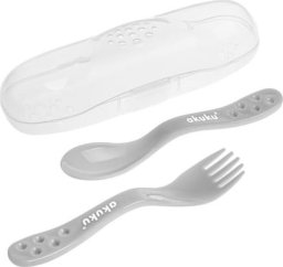 Akuku A0073 SZTUĆCE W ETUI SZARE