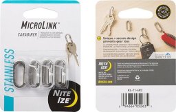 NiteIze Karabinek Nite Ize MicroLink Stalowy Srebrny 4 szt