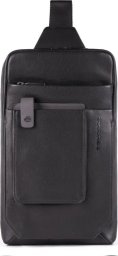 Piquadro , Tallin, Leather, Bag, Mono Sling, Black, For Men, 20 x 33 x 5 cm For Men