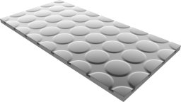 Onnline Płyta styropianowa do ogrzewania podłogowego z warstwą aluminium, element skrętny, EPS300 1200x600x25 mm