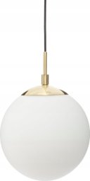Atmosphera Okrągła lampa wisząca DRIS, biała kula, Ø 20 cm