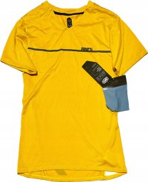 100% Koszulka damska 100% RIDECAMP Womens Jersey krótki rękaw Mustard roz. M (NEW)