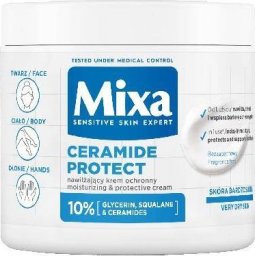 Mixa Ceramide Protect nawilżający krem ochronny do twarzy dłoni i ciała 400ml