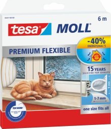 Tesa Uszczelka silikonowa tesamoll 6m x 9mm, biała