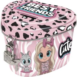 Derform SKARBONKA MET ZAM SERCE BEST FRIENDS 10 DERF FOL