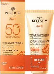 Nuxe Set : Sun Melting, Sunscreen Cream, For Face, SPF 50, 50 ml + Sun, Sun Protection, After-Sun Lotion, 50 ml For Women