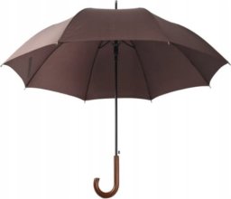 Galicja Parasolka długa pół-automat składana 83 cm brązowa