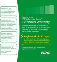 APC APC WEXTWAR1YR-SD-01 rozszerzenia gwarancji 1 x licencja 1 lat(a)