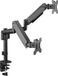 Hismart Uchwyt biurkowy na 2 monitory 17" - 32" (HS083182)