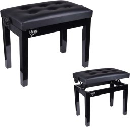 V-Tone V-TONE ŁAWA 1 BK ława do pianina fortepianu CZARNA