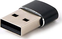 Adapter USB Gembird USB-A - USB-C Czarny (A-USB2-AMCF-02)