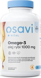Osavi Osavi - Omega 3 Olej Rybi, 1000mg, Cytryna, 180 kapsułek miękkich