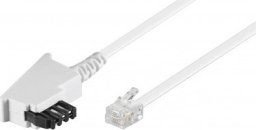 Przewód Goobay Kabel przyłączeniowy TAE-F (uniwersalny układ styków) - Długość kabla 10 m