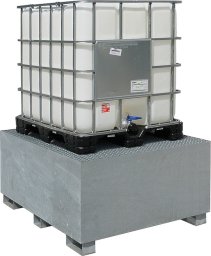 Meva Wanna wychwytowa do zbiornika IBC paletopojemnika MAUZER 1000L - ocynkowana Wanna wychwytowa do zbiornika IBC paletopojemnika MAUZER 1000L - ocynkowana
