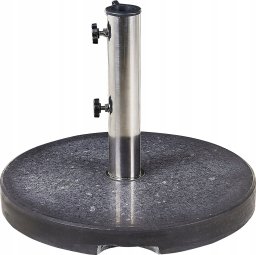 Beliani Podstawa pod parasol okrągła ⌀ 45 cm czarna CEGGIA