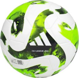  Adidas Piłka nożna Tiro Junior 350 League biało-zielona HT2427 r. 5