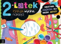 Aksjomat 2-latek rysuje, wycina, nakleja kreatywna ks.38245