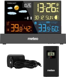 Stacja pogodowa Meteo Stacja pogodowa METEO SP110C z DCF czarna