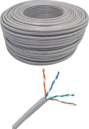 NetRack Kabel sieciowy LAN kat. 5e UTP, 50m, CCA, Netrack, szary