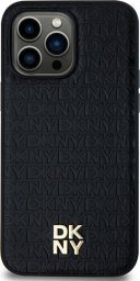 DKNY DKHMS24LPSHRPSK S24 Ultra S928 czarny/black hardcase Leather Pattern Metal Logo MagSafe