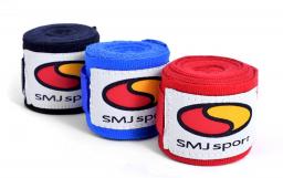 SMJ sport Bandaż bokserski taśma bokserska Hawk SMJ Sport 4m - 6697 Czarny