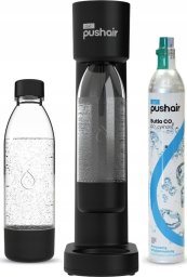 Saturator Dafi PushAir + 2 x butelka + gaz Czarny