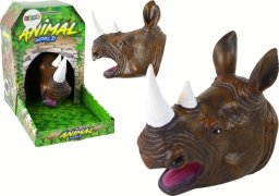 LeanToys Pacynka na Rękę Nosorożec Zwierzątko Brązowy