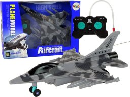 LeanToys Odrzutowiec Zdalnie Sterowany Pilot Szary