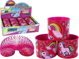 LeanToys Kultowa Sprężyna Różowa Jednorożec Relaksacyjna 6CM