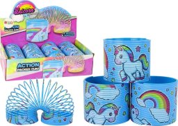 LeanToys Kultowa Sprężyna Niebieska Jednorożec Relaksacyjna 6CM