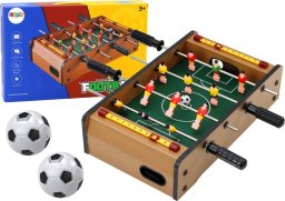 LeanToys Mini Piłkarzyki Stołowe Drewniane 36cm x 21,5cm x 9cm