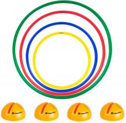 inSPORTline Zestaw hula hop i podstawki Hulaho 40-70 cm (13209-SADA)