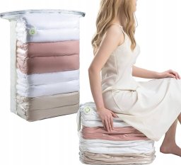 AD Accessories WORKI PRÓŻNIOWE Na Ubrania Pościel Torby WOREK PRÓŻNIOWY KOSTKA 50x70x30