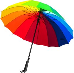 ER4 DUŻY PARASOL SKŁADANY PARASOLKA TĘCZOWA AUTOMATYCZNA XL KOLOROWA TĘCZA