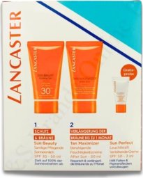 Lancaster Get The Golden Tan! Set : Golden Tan Maximizer, Buriti Oil, Anti-Wrinkle, After-Sun Serum, 3 ml + Golden Tan Maximizer, Hydrating And Soothing, After-Sun Lotion, 50 ml + Sun Beauty, UV Protection, Sunscreen Lotion, SPF 30, 50 ml Unisex