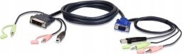 Aten ATEN 2L-7DX2U Kabel KVM VGA-DVI 1,8 m, czarny, 1,8 m