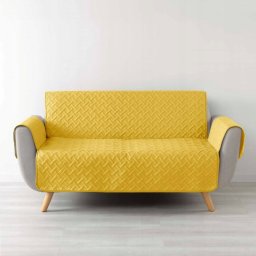 Douceur d`Interieur Pokrowiec na sofę WELL, pikowany, mikrofibra, 223 x 179 cm